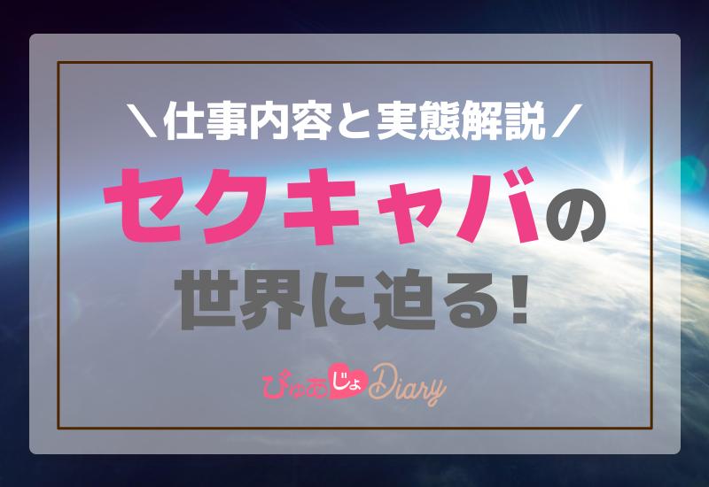 セクキャバの世界に迫る！【仕事内容と実態解説】