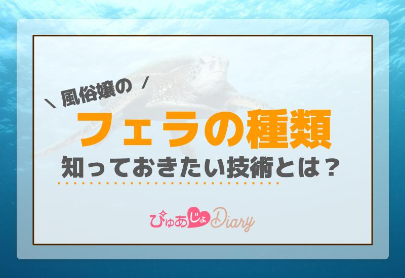 風俗嬢のフェラの種類、知っておきたい技術とは？