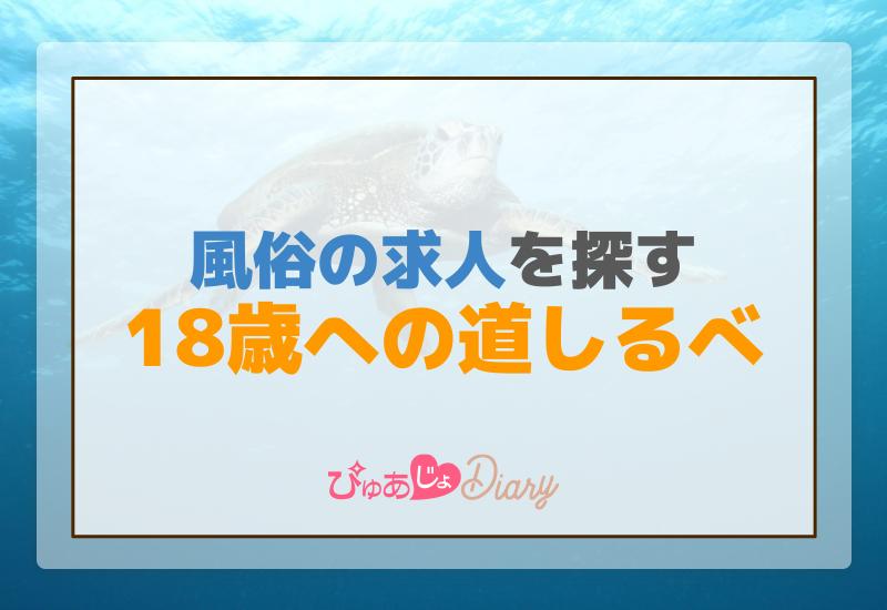 風俗の求人を探す18歳への道しるべ解説